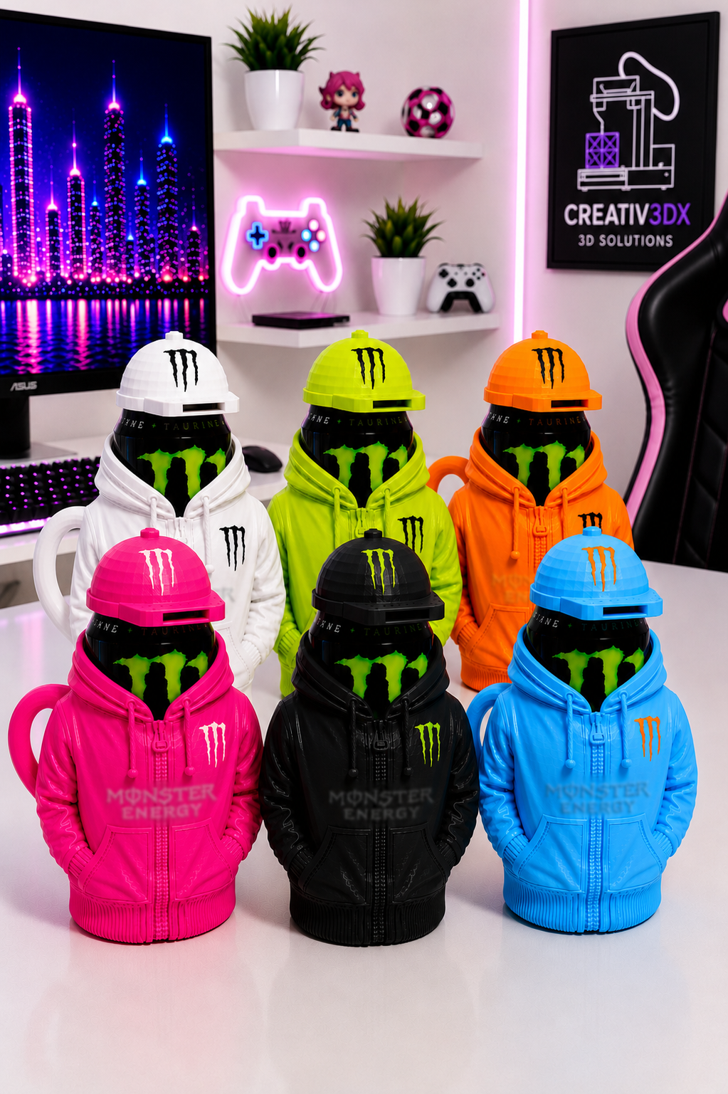 Hoodie Style Energy Drink Can Holder with Keychain Opener Cap inspired for 16oz-473ml - Image 8