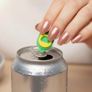 Keychain Can Opener 4 Pack | Aluminum Soda Tab Tool, Nail Protector