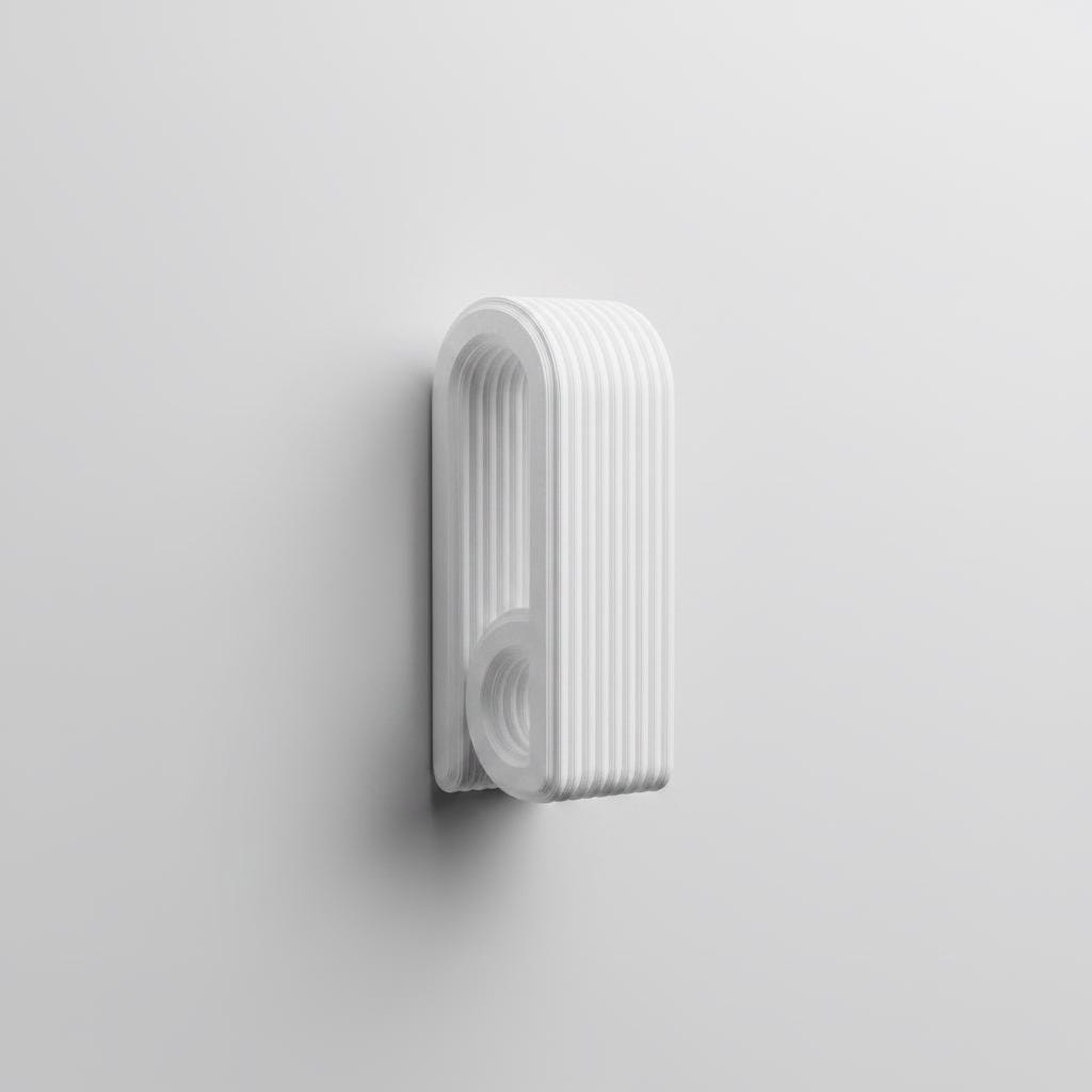 Minimalist Wall Holder for Hand Towel and Dish Cloth | Kitchen Bathroom Organizer 2 Pack - Image 3