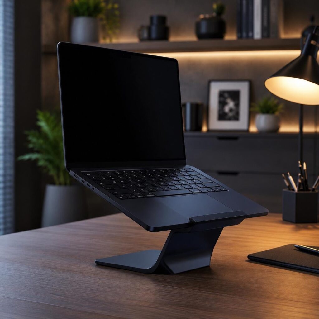 Minimalist Laptop Stand | Ergonomic Notebook Holder for Home Office & Desk