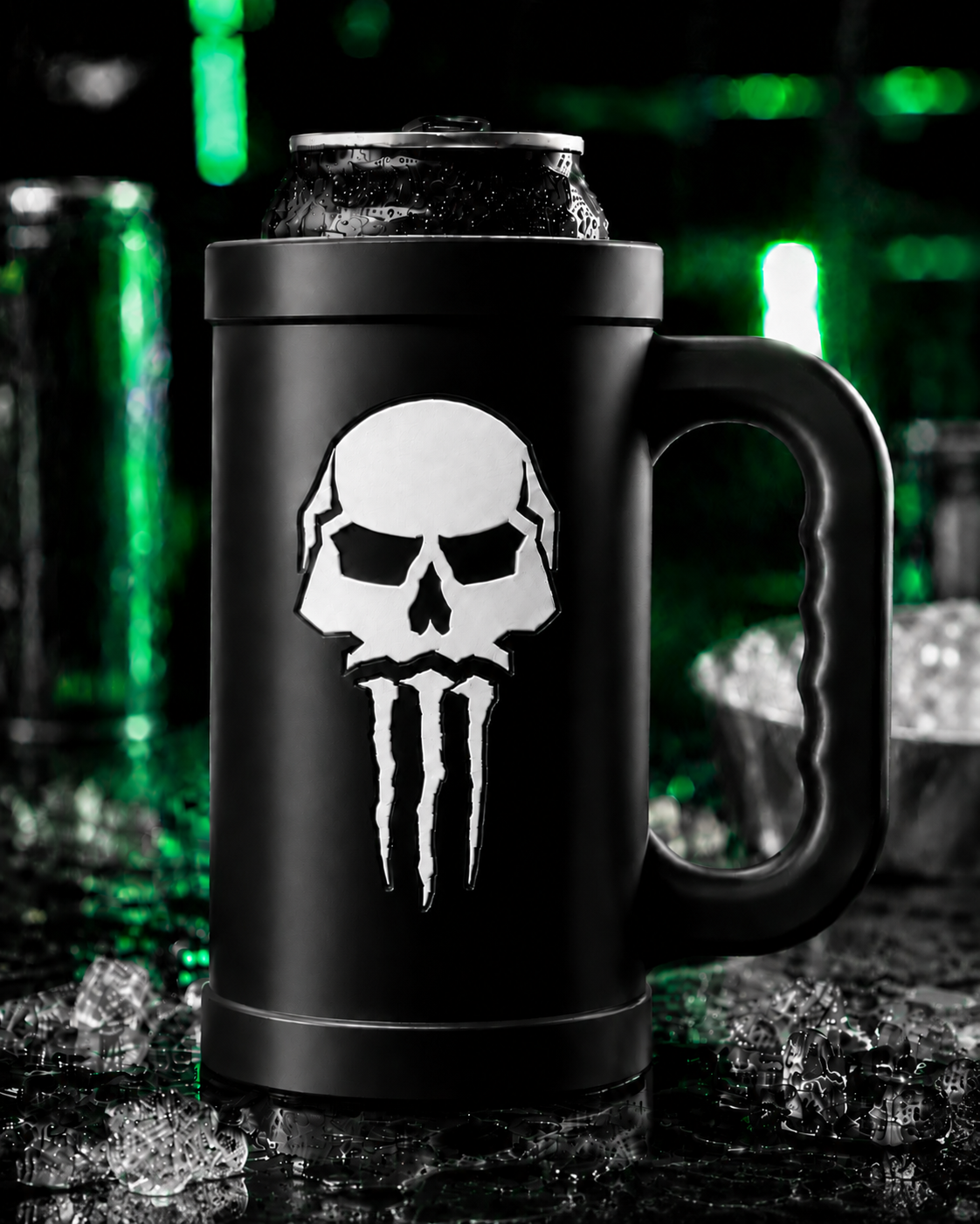 Skull Can Holder with Handle – Fits 15 oz Killer Brew Energy Coffee Cans – Can Cooler - Image 4