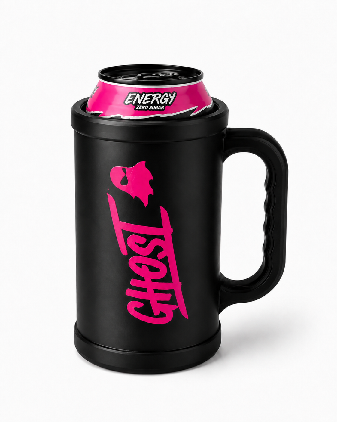 Ghost-Inspired 16 oz Energy Can Holder with Handle – Perfect Fit – Multiple Colors - Image 7