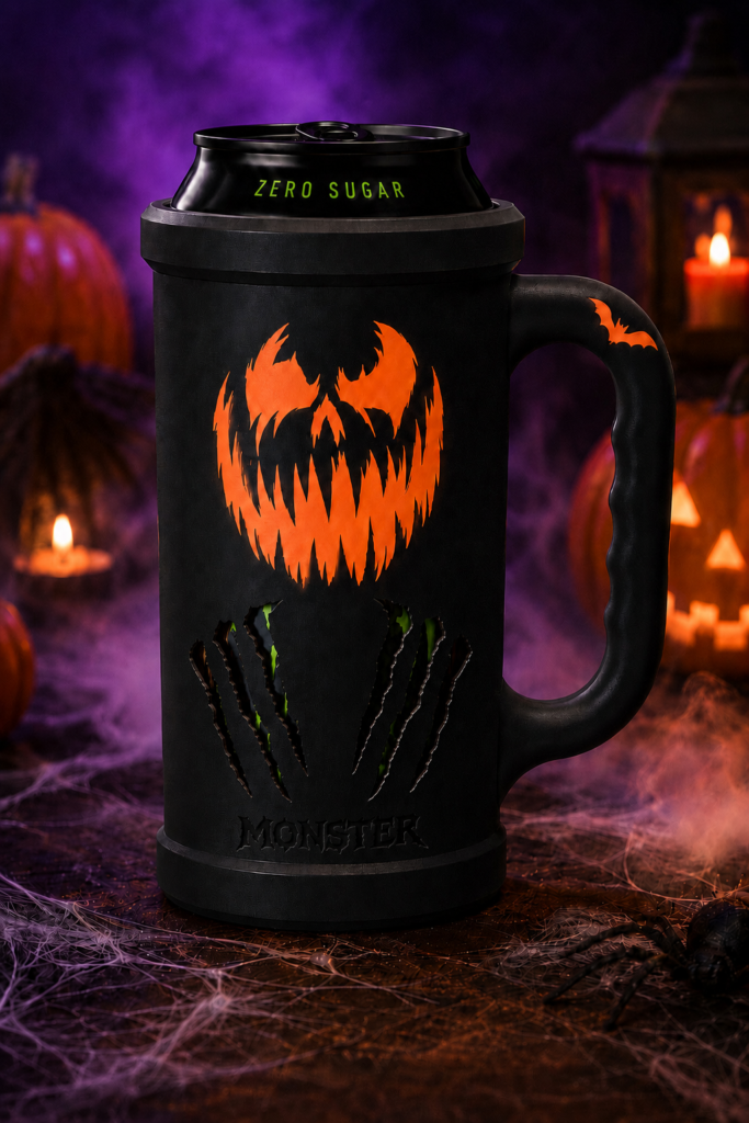 Halloween Limited Edition Can Holder with Handle – Fits 16 oz / 473 mL Energy Drink Cans