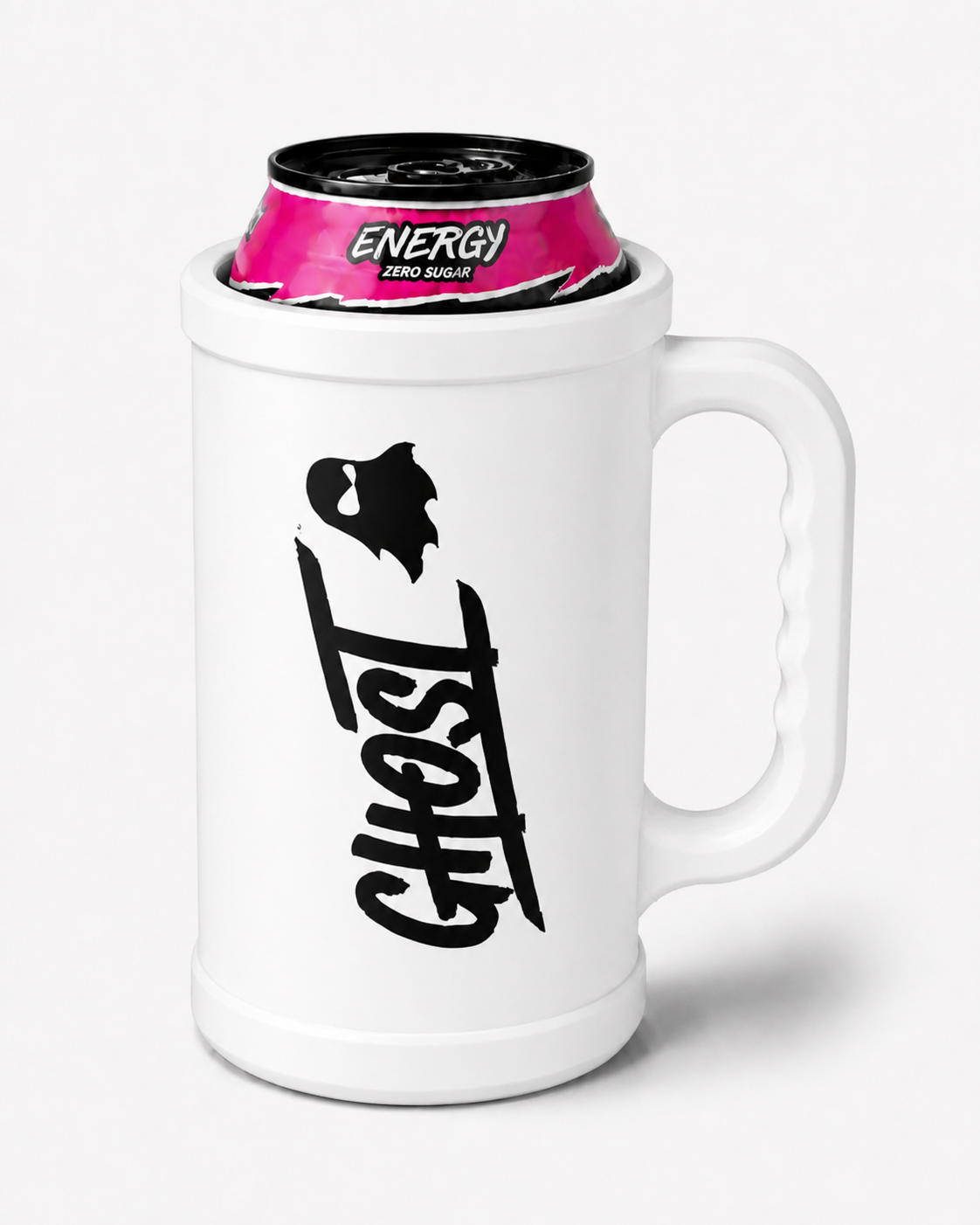 Ghost-Inspired 16 oz Energy Can Holder with Handle – Perfect Fit – Multiple Colors - Image 6