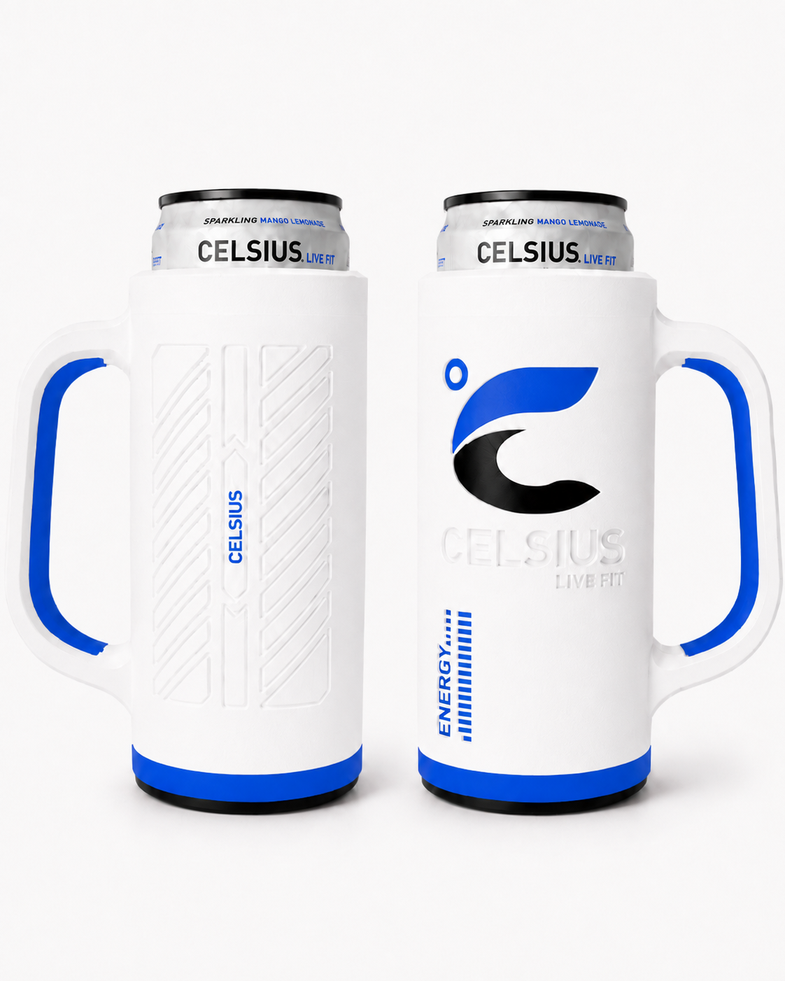 Slim Energy Drink Can Holder with Handle – 12 oz / 355 mL Can Cooler, Assorted Colors - Image 2