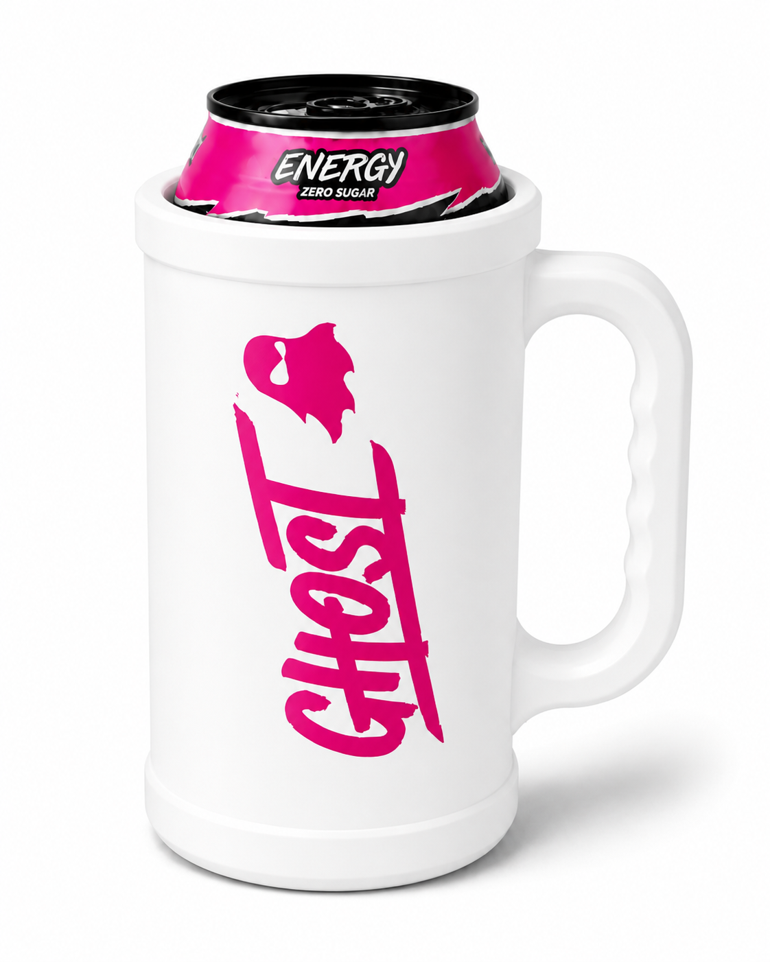 Ghost-Inspired 16 oz Energy Can Holder with Handle – Perfect Fit – Multiple Colors - Image 5