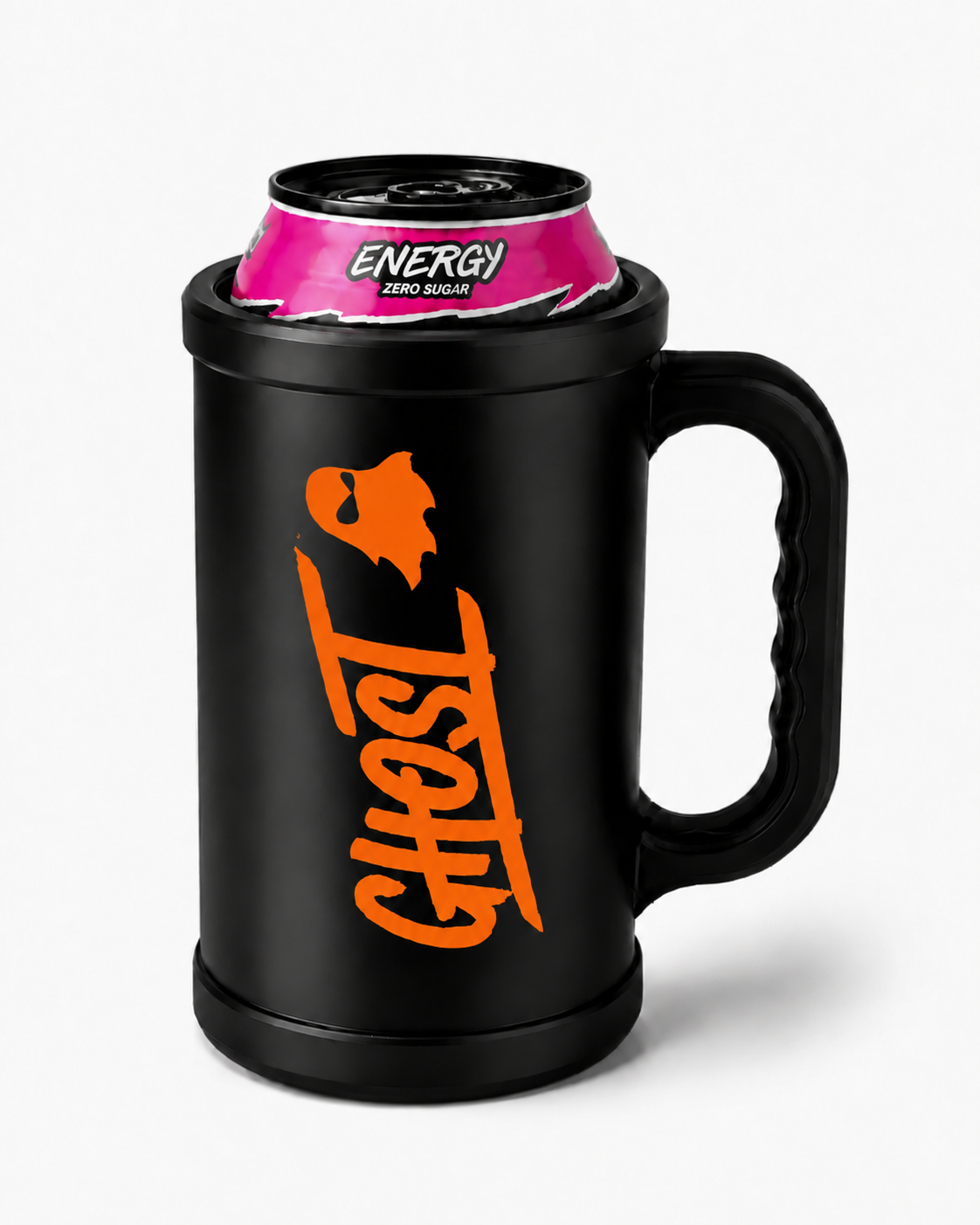 Ghost-Inspired 16 oz Energy Can Holder with Handle – Perfect Fit – Multiple Colors - Image 2