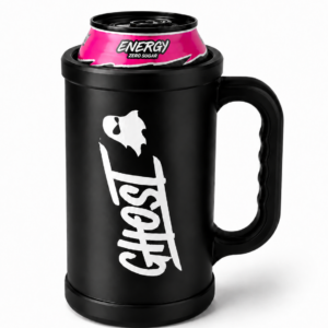 Ghost-Inspired 16 oz Energy Can Holder with Handle – Perfect Fit – Multiple Colors