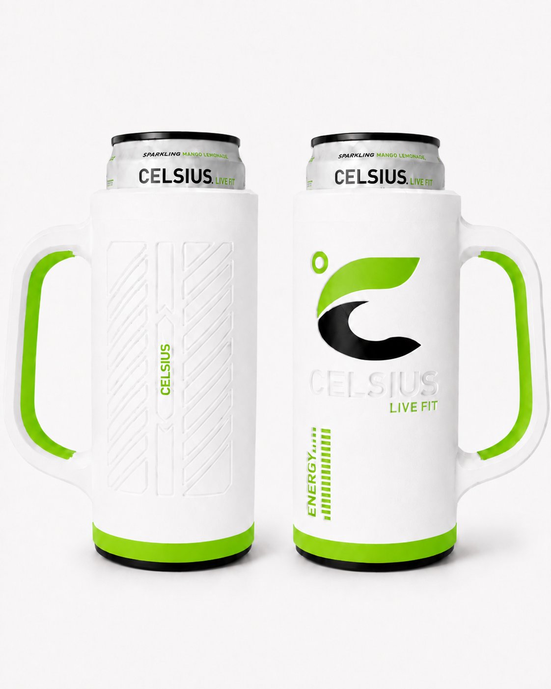 Slim Energy Drink Can Holder with Handle – 12 oz / 355 mL Can Cooler, Assorted Colors - Image 3