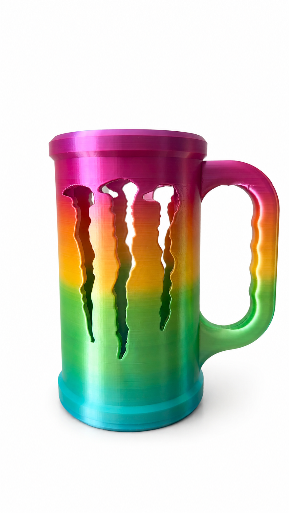 Limited Edition Rainbow-Style Custom Can Holder with Handle – Secure Fit for 16 oz (473 mL) Energy Drink Cans - Image 3