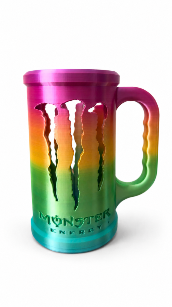 Limited Edition Rainbow-Style Custom Can Holder with Handle – Secure Fit for 16 oz (473 mL) Energy Drink Cans