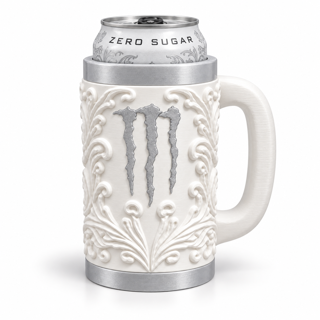 Monster Minimalist Renaissance 16oz Can Holder – 3D Printed Ornamental Cooler Sleeve - Image 2
