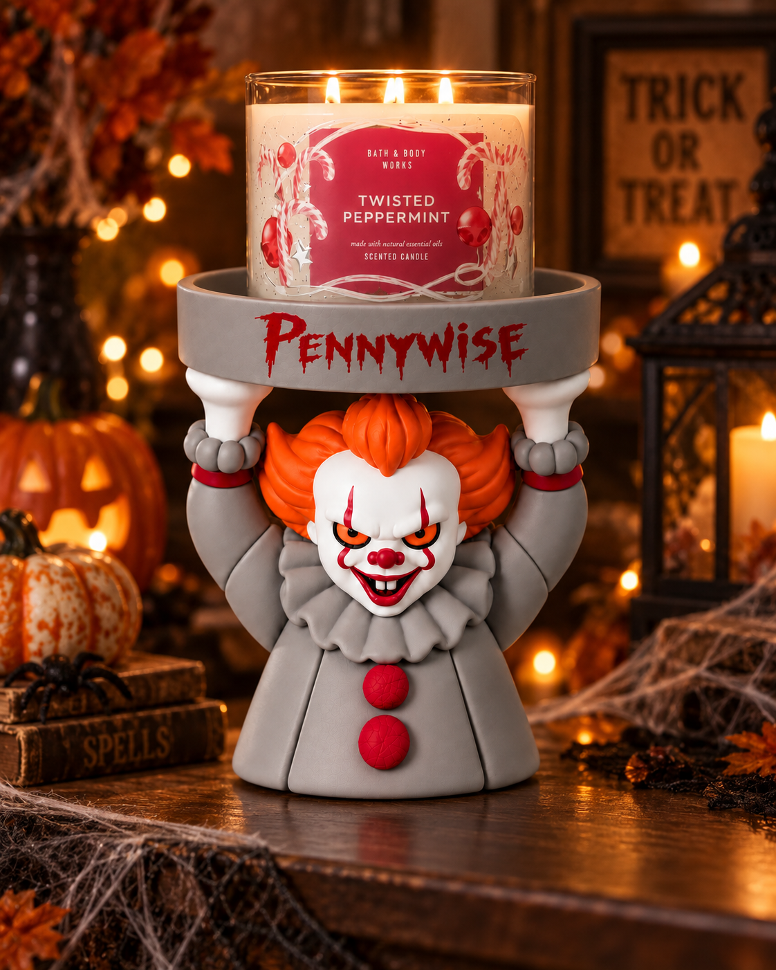 Collectible Halloween Character Candle Holder - Spooky Festive Home Decor for Round Jar Candles - Image 11