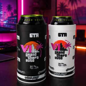 Premium GTA6 Energy Drink Can Holder Gaming-Inspired 16oz Gamer Desk Accessory
