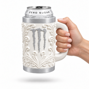 Monster Minimalist Renaissance 16oz Can Holder – 3D Printed Ornamental Cooler Sleeve